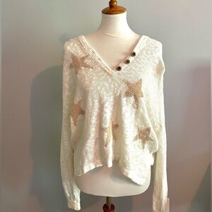 Fins and Co. Surf Shop Star Pattern Sweater